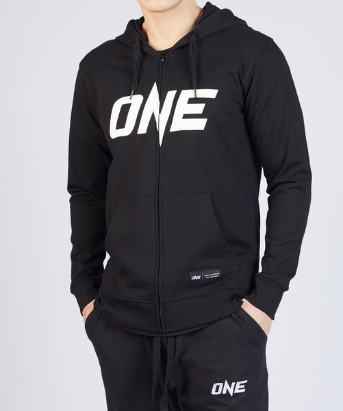 ONE Black Logo Zip Hoodie | ONE Championship – ONE.SHOP | The