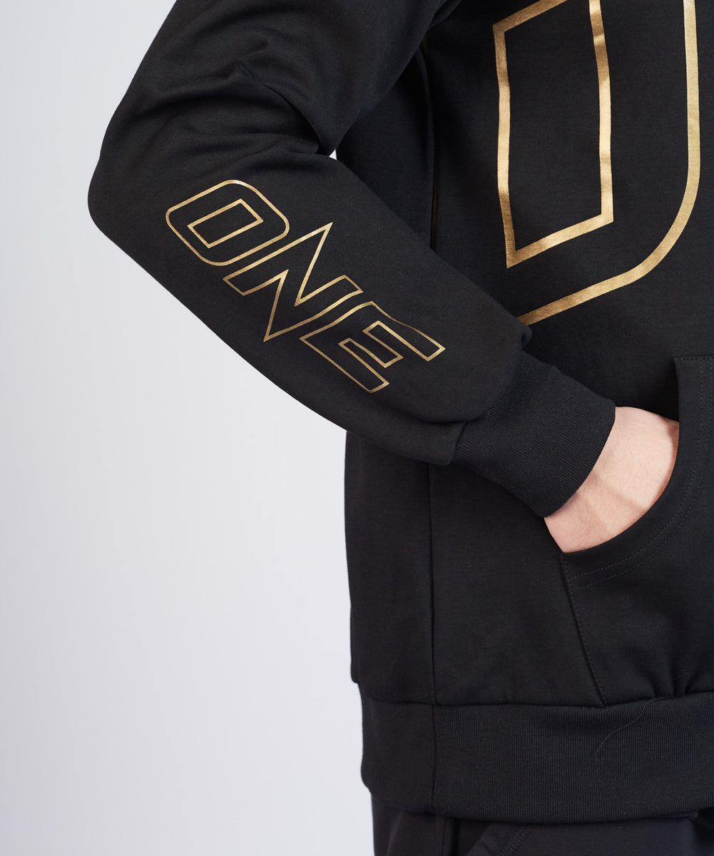 ONE World Champion Walkout Zip Hoodie (Black/Gold) | ONE